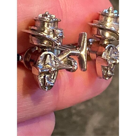 Rare! Original Vintage Hickok Nauticals Fishing Reel Cufflinks - Picture 3 of 8